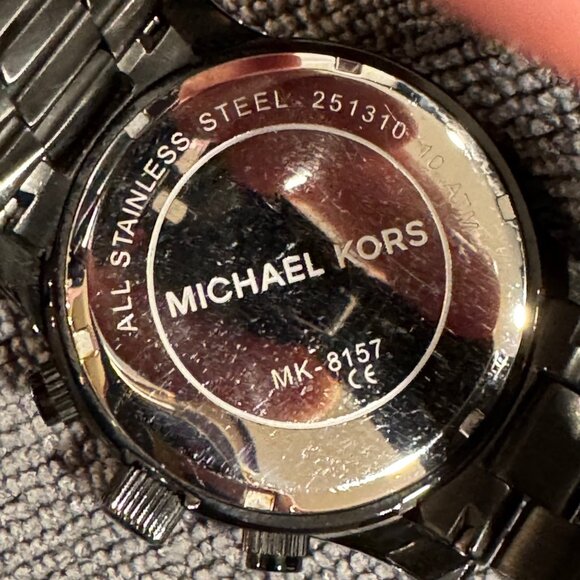 Michael Kors MK8157 Blacked Out Runway Chronograph Men's Watch - Picture 5 of 11